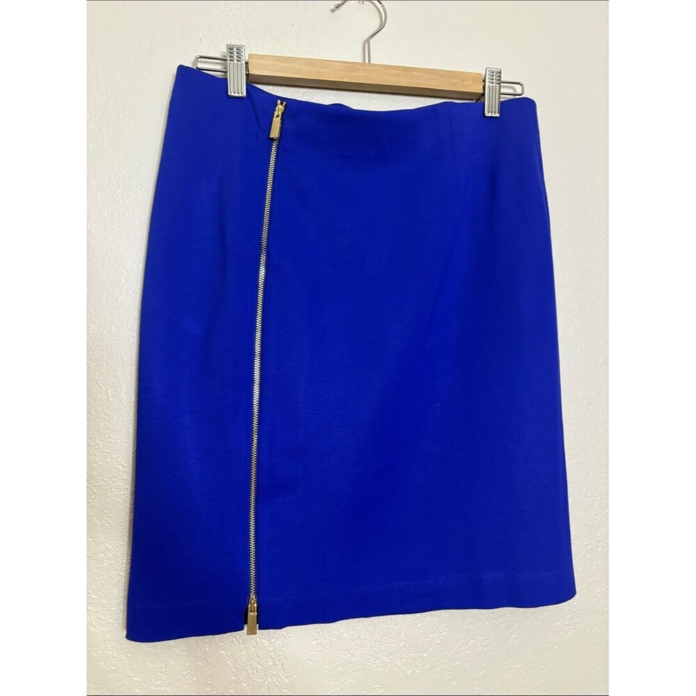 Vince Camuto Blue Side Zip Pencil Skirt Size 4